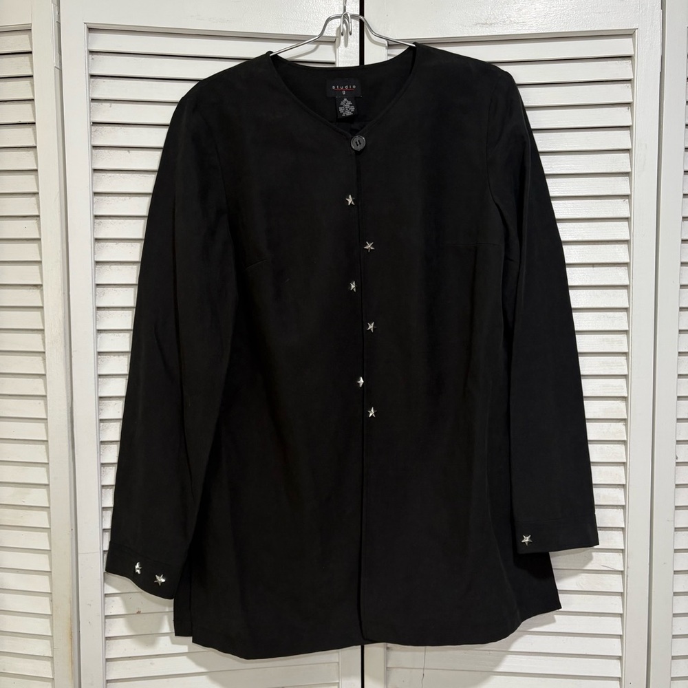Black star Button-Up Jacket studio G SIZE M